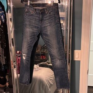 Classic Blue Denim Jcrew Jeans Slim Broken in Boyfriend